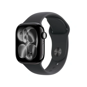 AW S11 42 GPS JetB Alum Black Band M/L