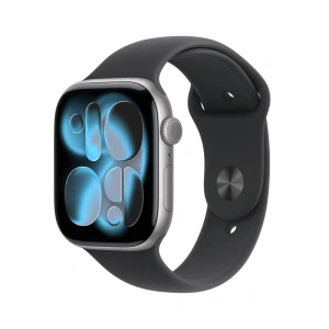 AW S11 46 GPS SpaceG Alum Black Band M/L