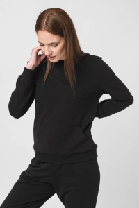 BLUZA COTON CASUAL FEMEI BLACK-L - Img 2