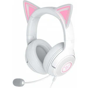 Casti Gaming Head-band RAZER Kraken Kitty V2, Wired, Alb