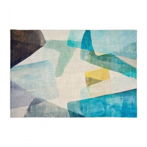 Covor printat, FOREST 200x300 cm, lavabil cu spate antialunecare, inaltime fir 3mm