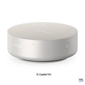 Desktop Consumer LENOVO Yoga Mini 01IPH11 cu procesor Intel Core Ultra 7 358H pana la 4.8 GHz, 32 GB LPDDR5X, 1TB SSD, Intel Arc B390, Fara OS, White, 2 ani Garantie