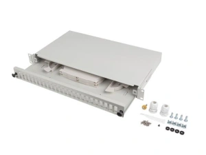 Patch panel fibră rack 19" 1U 24x SC
