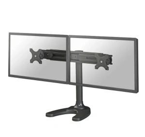 Suport dublu monitor de birou Neomounts FPMA-D700DD; pentru display-uri cu diagonale 19"-30", sistem de prindere VESA 75x75~100x100, greutate maxima suportata 8kg - per ecran, full motion, tilt +180°, swivel +180°, rotate +360°; inaltime reglabila manual