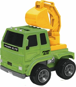 VEHICULE CU FRICTIUNE, SCARA 1/43, 10CM, EXCAVATOR VERDE