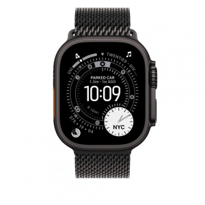 AW BAND 49MM TITANIUM MILANESE BLACK S - Img 3