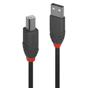 Cablu Lindy USB A-USB B Anthra 1m negru