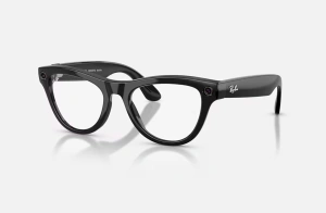 RayBan Meta SKYLER High Bridge Fit - Shinny Black - Amethyst Transitions® Gen2