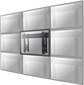 Suport perete Videowall individual pull-out Neomounts by Newstar, 32"-75", VESA 200x200~600x400, max load 50kg, profil 56-215mm, rotate +/-3°, micro-adjustment, lockable (lock not included), unul per monitor