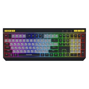 Tastatura membrana Hator Icefall alb-ng