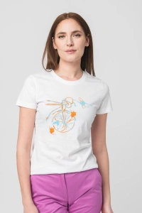 TSHIRT CASUAL F BICICLETA COLOR WHITE-S - Img 1