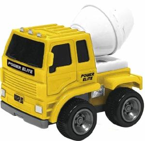 VEHICULE CU FRICTIUNE, SCARA 1/43, 10CM, BETONIERA GALBENA