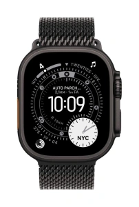 AW BAND 49MM TITANIUM MILANESE BLACK L