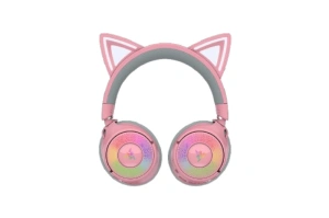Casti Gaming Head-band Razer Kraken Kitty V3 Pro - Quartz, wireless, Roz