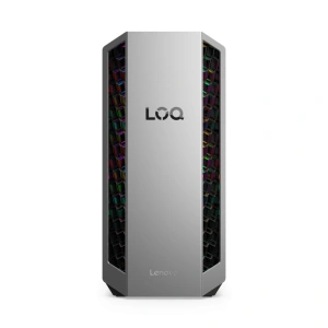 Desktop Gaming Lenovo LOQ Tower 26ADR10 cu procesor AMD Ryzen 7 8745HX pana la 5.1 GHz, 16 GB DDR5, 1TB SSD, RTX 5050, Fara OS, Black, 2 ani Garantie