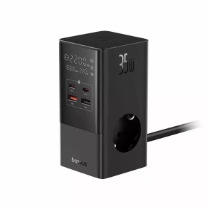 Incarcator retea Baseus PowerCombo, ng - Img 3