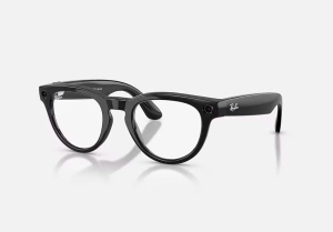 RayBan Meta HEADLINER LowBridgeFit Shinny Black - Sapphire Transitions® Gen2
