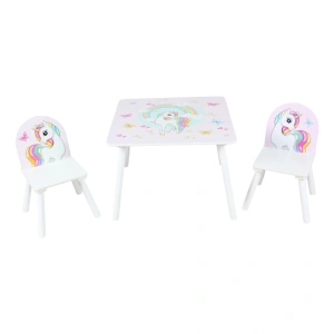 Set 2 scaune +birou Unicorns, U-Grow