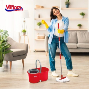SET CURATENIE CLEAN360,MOP ROTATIV, ROSU - Img 4