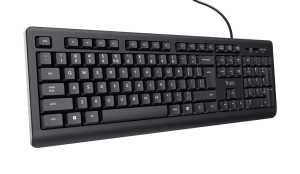 Tastatura cu fir Trust, negru