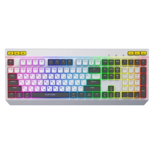 Tastatura membrana Hator Icefall alb