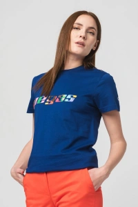 TRICOU LOGO MULTICOLOR FEMEI ROYAL BLU - Img 4