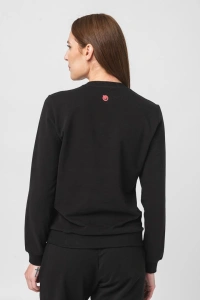 BLUZA COTON CASUAL FEMEI BLACK-L - Img 3