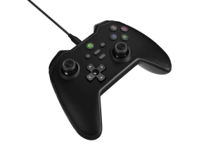 Controller cu fir Genesis Mangan 300, interfata USB, 19 butoane, negru