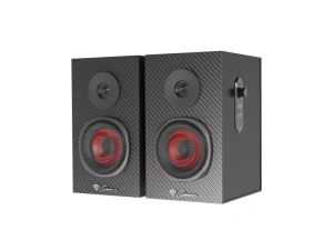 Sistem audio Genesis HELIUM 200 2.0, interfata mini jack 3.5 mm, putere maxima RMS 20 W, diametru difuzoare 76,2 mm, negru