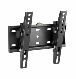 Suport de perete Akai cu inclinatie +12/-12°, diagonala display 23"-42", VESA min. 75x75, VESA max. 200x200, suporta pana la 30kg, distanta fata de perete 53mm, negru