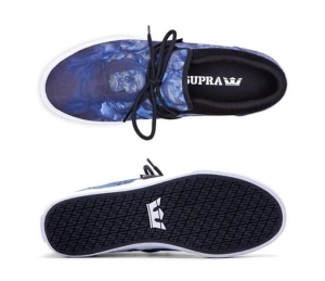 SUPRA CUBA BLUE LEVITAS PRINT-WHITE, 44. - Img 2