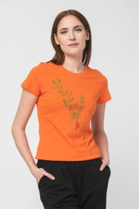 TRICOU CERB FAMILIE FEMEI ORANGE-XS - Img 1