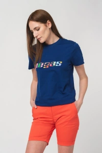 TRICOU LOGO MULTICOLOR FEMEI ROYAL BLU - Img 1