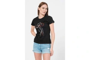 TSHIRT CASUAL F DOAMNA CU... BLACK-XS - Img 1
