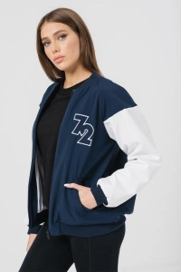 W JACHETA BOMBER NAVY M - Img 1