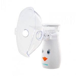 Aparat aerosoli U-Grow , portabil cu ultrasunete ,tehnologie silentoasa, masca de copii si adulti inclusa in pachet, design prietenos pentru copii