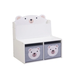 Bancuta cu spatiu de depozitare jucarii si carti Bear, U-Grow