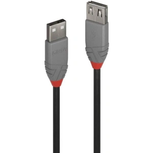Cablu Lindy 0.5m USB 2.0 Type A Ext Anth - Img 1
