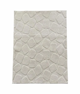 Covor, model in relief,Stone,160x230 Crem