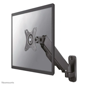 Suport perete Neomounts WL70-440BL11; pentru display-uri cu diagonale 17"-32", sistem de prindere VESA 75x75~100x100, greutate maxima suportata 9kg, full motion, tilt +90/-45°, swivel +/-180°, rotate 360°, inaltime reglabila manual 0-250mm; gas spring;