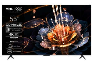 Televizor TCL Mini LED 55C61KS, 139 cm, Smart Google TV, 4K Ultra HD, Onkyo
