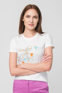TSHIRT CASUAL F BICICLETA COLOR WHITE-S - Img 2