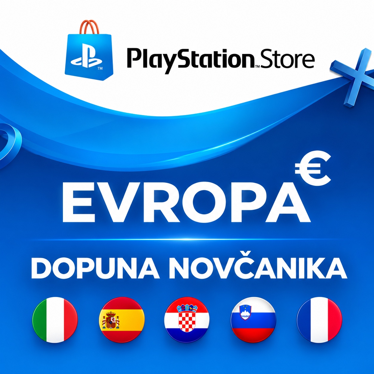 PlayStation Network Wallet Gift Card EU – Dopuna PSN naloga (Evropa) - 10 EUR / Španija