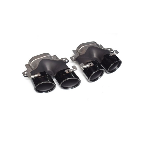 Ornament toba inox MERCEDES Clasa E W213 2016-2023 / Negru - Img 2