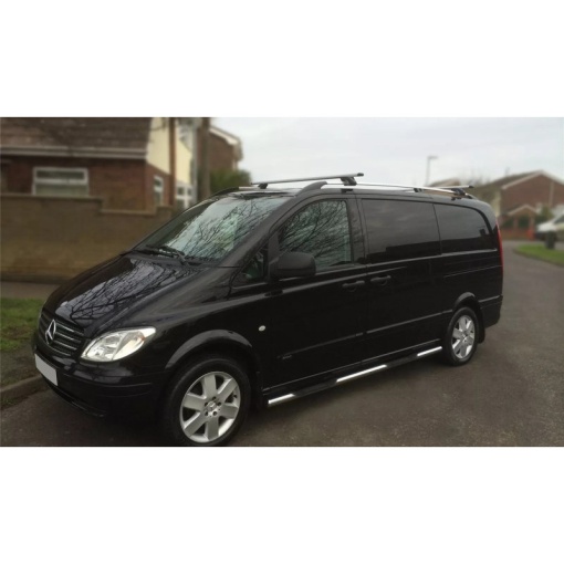 Set 2 bare portbagaj longitudinale MERCEDES Vito II (W639) 2003-2014 - varianta lunga - ALUMINIU - Img 4