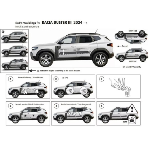 Set bandouri laterale DACIA Duster III 2023-prezent - Img 5