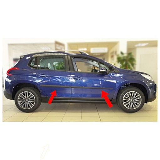 Set bandouri laterale usi PEUGEOT 2008 I 2013-2019 (set 4 bucati) - Img 2