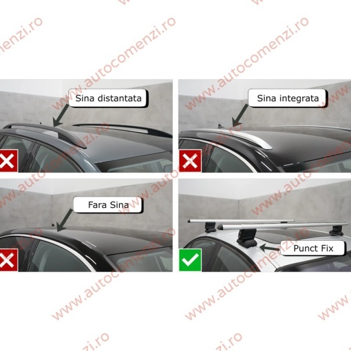 Set bare portbagaj MERCEDES Clasa A W177 2018-prezent - Wingbar - cu cheie antifurt / Aluminiu - Img 2