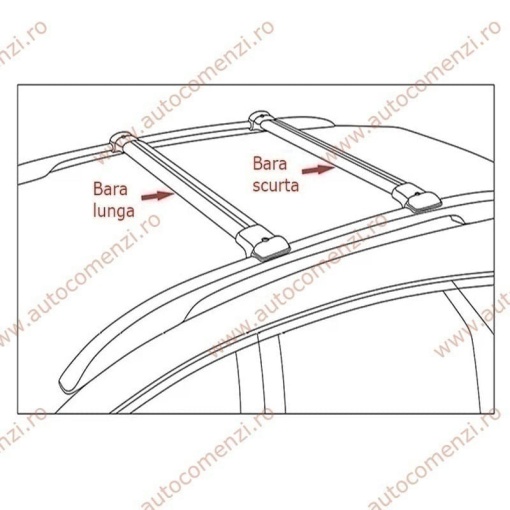 Set bare portbagaj SAAB 9-3 II (YS3F) 2003-2014 - KVO AERO - Img 7