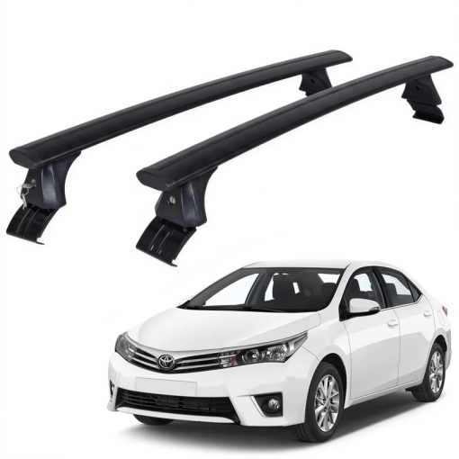 Set bare portbagaj TOYOTA Corolla XI (E170) 2012-2018 Sedan - ALUMINIU - prindere la usa - Wingbar - Img 2